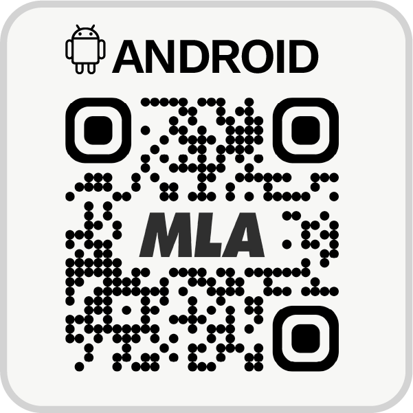 Android QR code to download the MLA app
