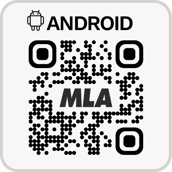 Android QR code to download the MLA Go app