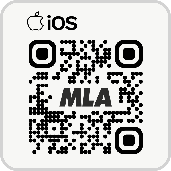 iOS QR code to download the MLA Go app