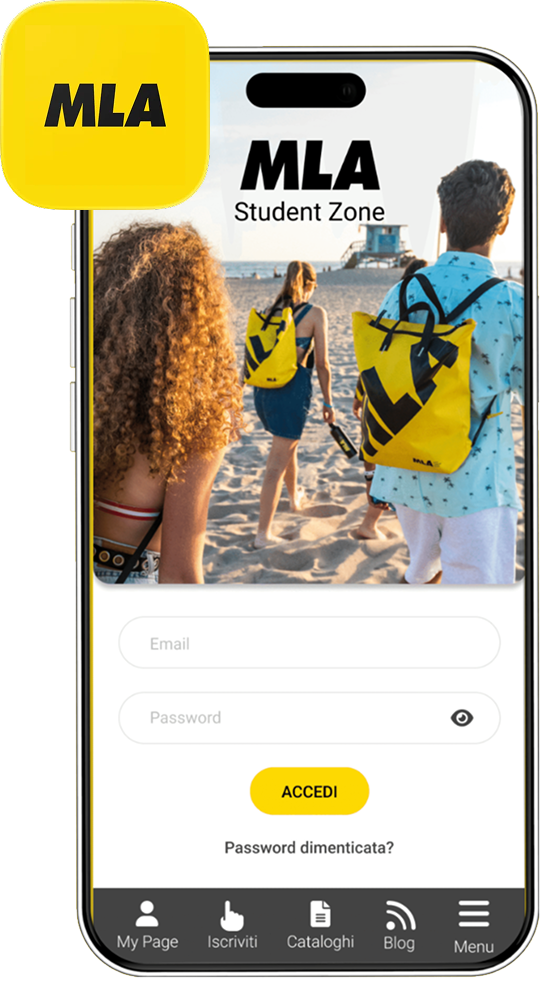 MLA Student Zone mobile app login screen shown on a smartphone