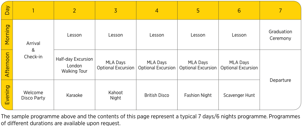 dulwich sample programm spring